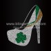 High Heel Rhinestone Irish Heat Transfers